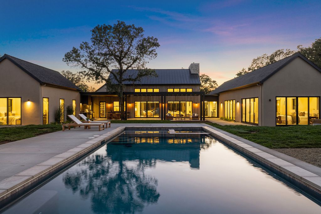 The Home in Sonoma, a beautiful Oak studded parcel with privacy, lush landscaping, in-ground pool, solar, and gated entry is now available for sale. This home located at 21706 Hyde Rd, Sonoma, California