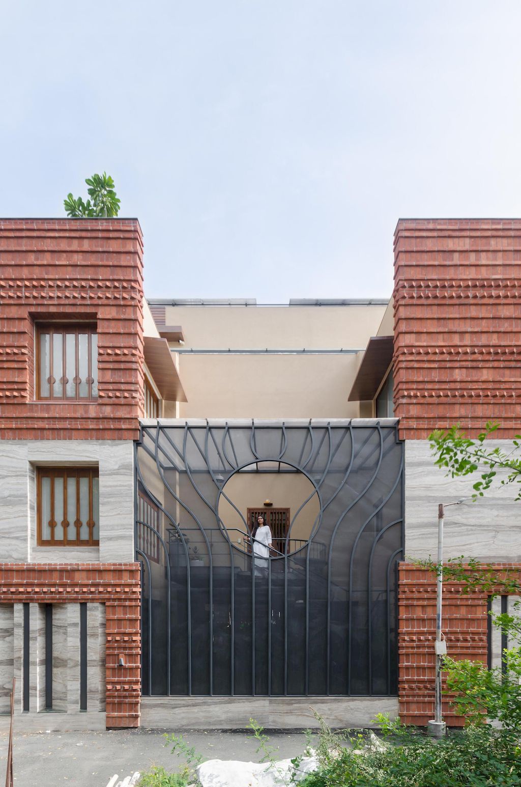 A House of Interaction with open plan by AANGAN Architects