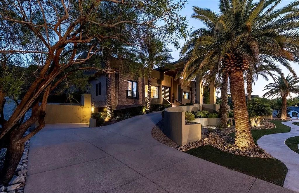 The Home in Henderson, a luxurious custom estate located inside prestigious McDonald’s Highlands with stunning entertainers delight backyard is now available for sale. This home located at 1465 Macdonald Ranch Dr, Henderson, Nevada