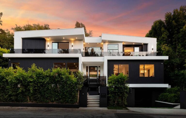 A Newly Constructed Architectural Home in Beverly Hills Assembled with The Finest Finishes and Elegant Attention to Detail hits The Market at $10,195,000