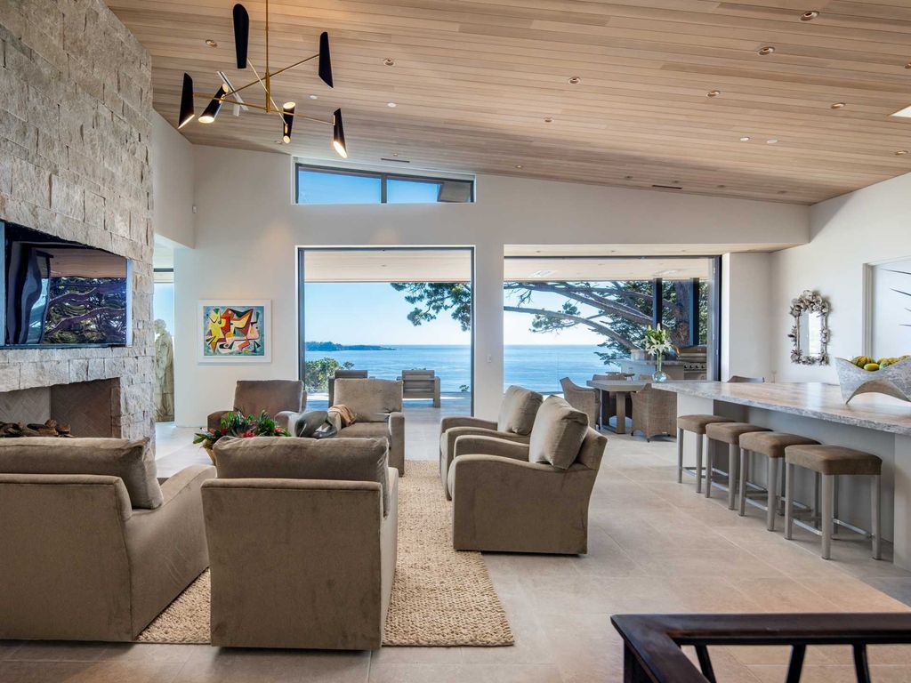The Home in Pebble Beach, a masterful soft contemporary estate with state of the art technology and unparalleled architecture in the most remarkable setting is now available for sale. This home located at 1691 Crespi Ln, Pebble Beach, California