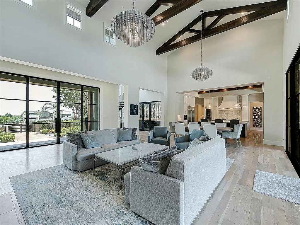 The Home in Westlake, a transitional style estate with clean lines, stunning steel, glass doors throughout, Ipe wood accents and spacious outdoor entertaining is now available for sale. This home located at 1714 Post Oak Pl, Westlake, Texas