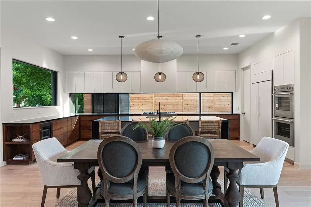 The Home in Austin, a new construction designed by Davey McEathron offers a wide open floor plan and floor-to-ceiling windows allowing for abundant natural light is now available for sale. This home located at 2104 Ann Arbor Ave, Austin, Texas
