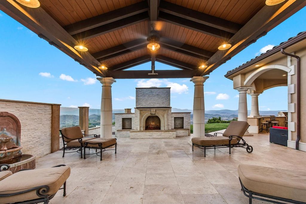 The Home in Murrieta - Villa Dolce Vista, an Italian inspired masterpiece offers luxury amenities and uninterrupted panoramic views of mountains and the valley is now available for sale. This home located at 36852 Calle De Lobo, Murrieta, California