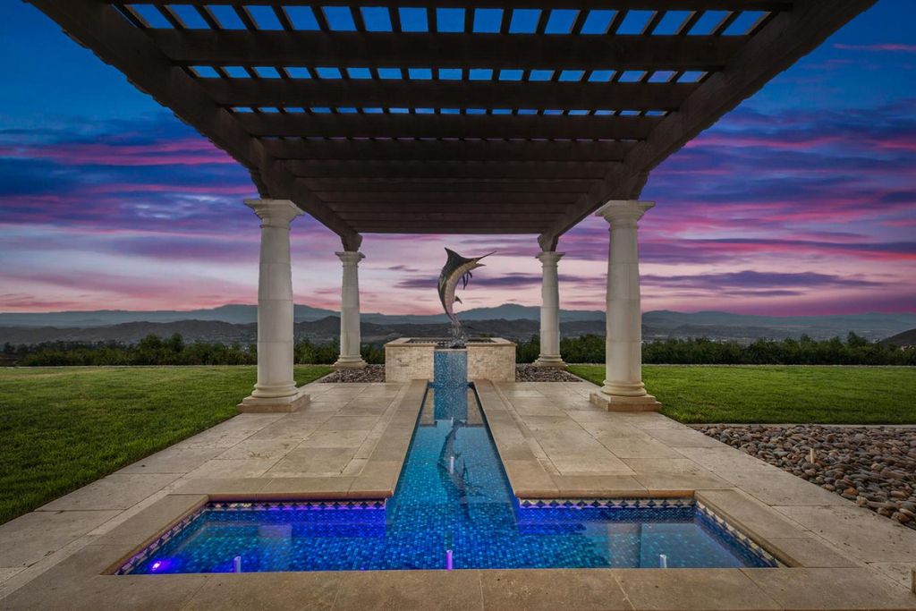 The Home in Murrieta - Villa Dolce Vista, an Italian inspired masterpiece offers luxury amenities and uninterrupted panoramic views of mountains and the valley is now available for sale. This home located at 36852 Calle De Lobo, Murrieta, California