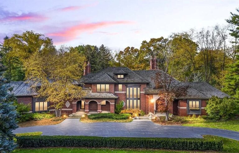 Listing for $2.699 Million, This Timeless Spectacular  Estate in Franklin Entices with Tudor Architecture