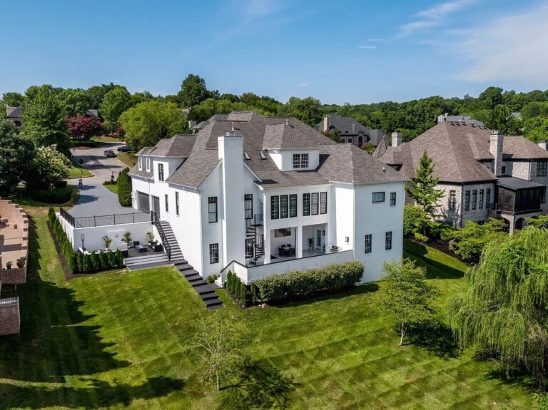 Located in one of The Most Desirable Gated Communities in Brentwood, This Elegant Estate Asks