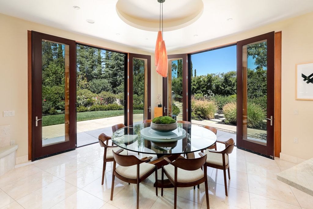 The Home in Los Altos Hills, an unparalleled estate was built with 5-star designer appointments inside and out and no straight angles to maximize California lifestyle is now available for sale. This house located at 12921 Tripoli Ct, Los Altos Hills, California