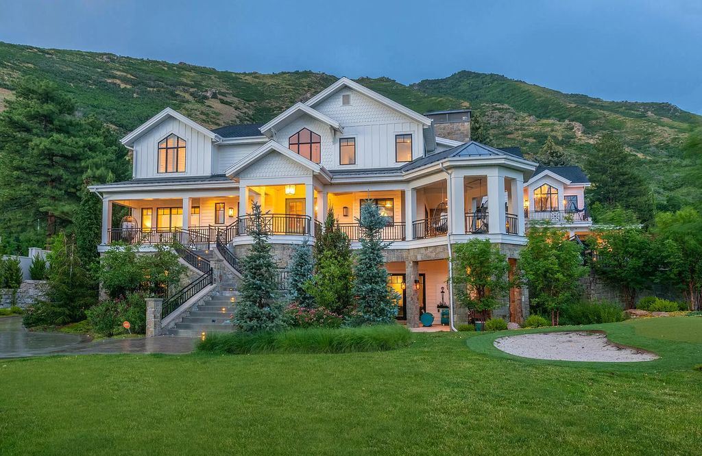 The Farmhouse in Salt Lake City, a fabulous home nestled in a picturesque mountain setting of serene tranquility, panoramic views and privacy offering everything and more to keep kids and adults entertained is now available for sale. This home located at 4033 S Parkview Dr, Salt Lake City, Utah