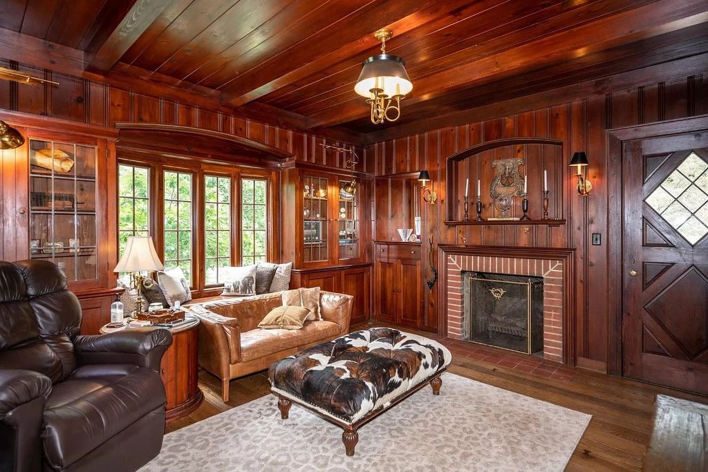 The Estate in New Richmond offers stunning great room with wood paneled ceiling walks out to patio and pool, now available for sale. This home located at 1104 Us Route 52, New Richmond, Ohio