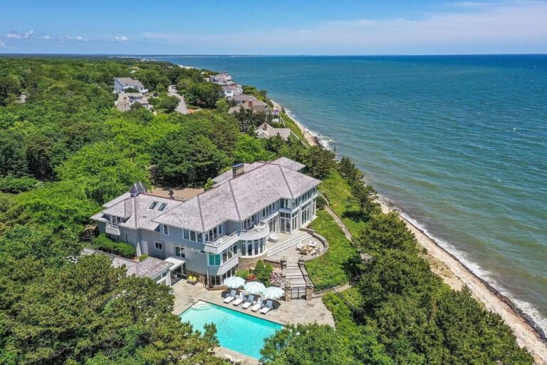 Masterfully Designed to Offer Resort Living at Its Finest, This Magnificent Oceanfront Estate Asks for $10.595 Million in Mashpee