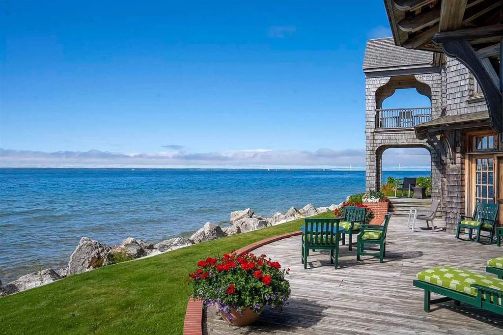 The Homes on Mackinac Island is a luxurious home with astonishing views take your breath away, now available for sale. This home located at 7575 Main St, Mackinac Island, Michigan