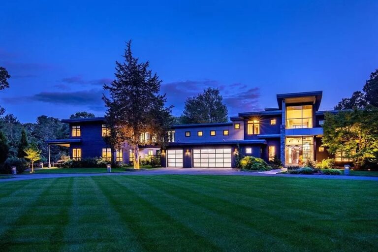 Spectacular Contemporary Estate Features Thoughtful Interior Design in Open Living Spaces in Westwood Hits Market for $13.2M