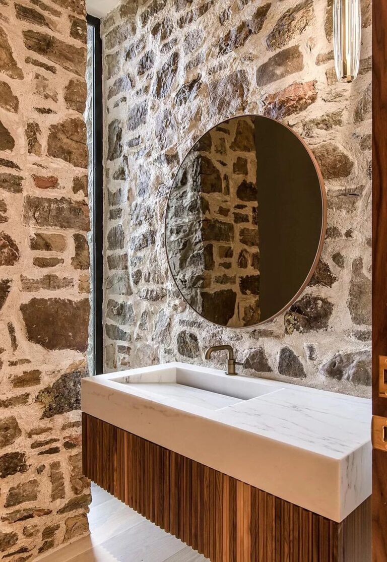 Stone and Glass Masterpiece Thoughtfully Curated and Perfectly Executed