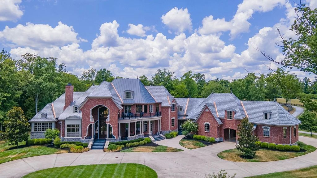 The Estate in Ashland City is a luxurious home with marble tiled floors and walls in each bath, hardwoods throughout, now available for sale. This home located at 2925 Old Clarksville Pike, Ashland City, Tennessee