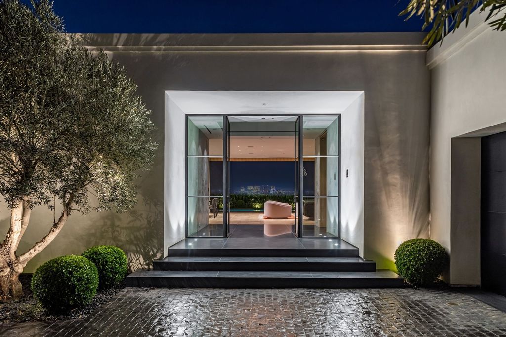 The Home in Beverly Hills, a Trousdale's chicest, most elegant, timeless French modern interpretation of Art Deco with the custom details and finishes throughout is now available for sale. This home located at 534 Chalette Dr, Beverly Hills, California