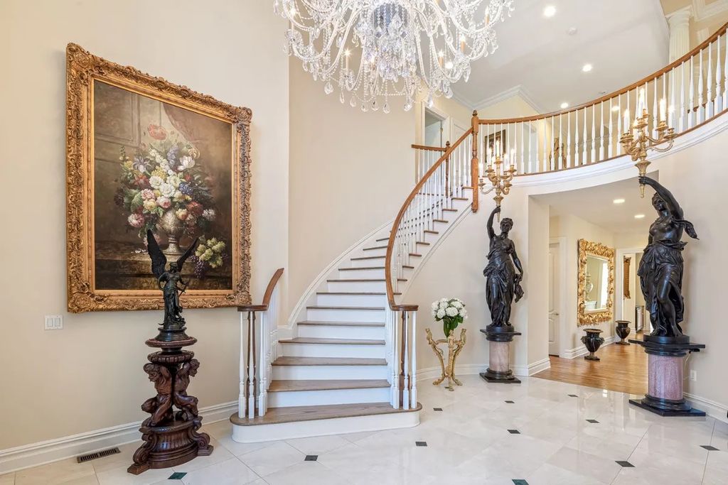The Home in New Jersey is a luxury French Manor with sumptuous interiors, and park-like settings, now available for sale. This home located at 100 Acorn Dr, Watchung Boro, New Jersey