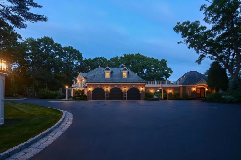 This $5.85 Million Waterfront French Country Estate in Kingston is a Masterful Blend of Luxury Craftsmanship and Tranquility