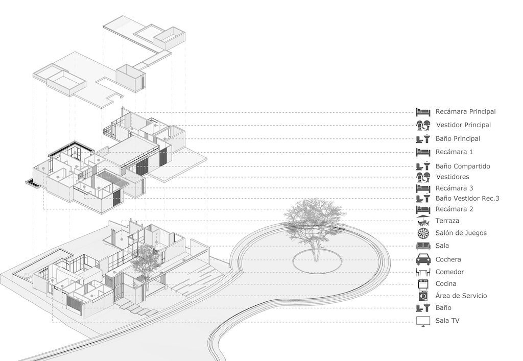 Zazil House, Impressive House in Mexico by Di Frenna Arquitectos