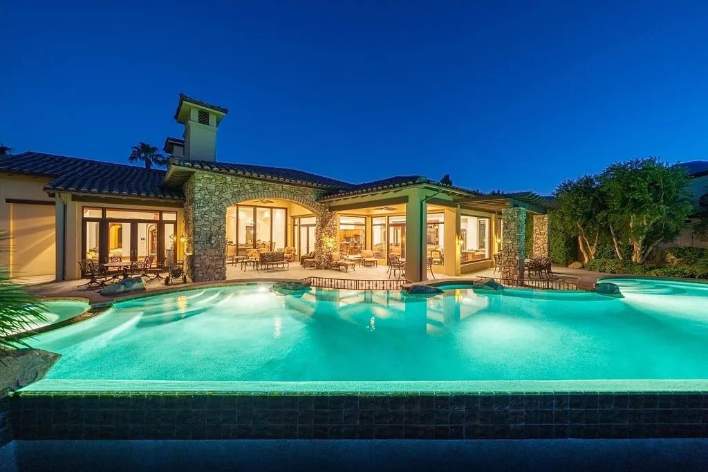 The Home in La Quinta, a spectacular one of a kind custom estate where no expense has been spared behind the gates at Peninsula Park offering one of the best views in PGA West is now available for sale. This home located at 57180 Peninsula Ln, La Quinta, California