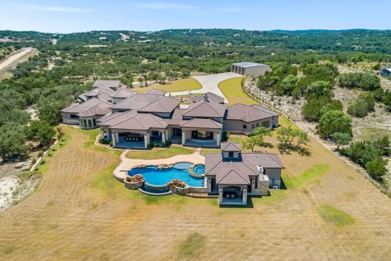 A True Family Compound on 46 Acres of Beautiful Grounds in Boerne boasts An Impressive Gun Safe Room and Incredible Hilltop Views