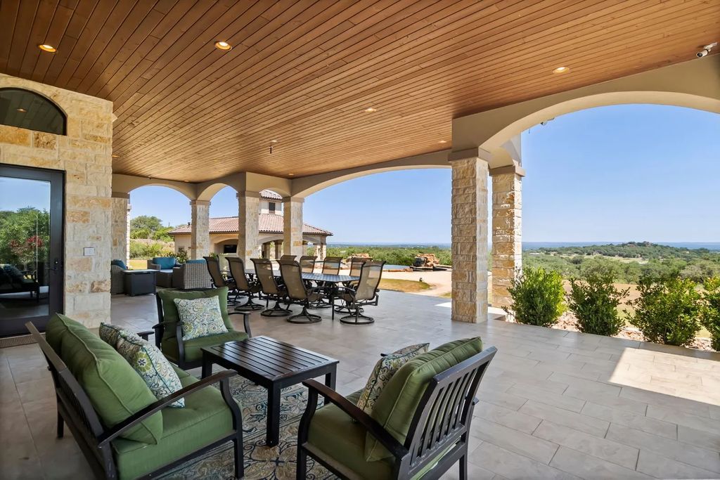 The Estate in Boerne, a one of a kind family compound with rolling hills, a stocked pond, and incredible hilltop views offers impressive entertainment amenities including resort style pool, outdoor kitchen, separate 4 car work shop, gun safe room and more is now available for sale. This home located at 186 Joe Klar Rd, Boerne, Texas