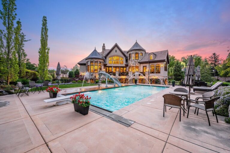 A Tuscan Inspired Chateau in Sandy with Immaculate Custom Finish Work Throughout