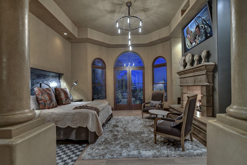 The Home in Scottsdale, a private 8 plus acre estate include every imaginable custom detail offering impeccably manicured grounds with waterfalls and an unbelievable 40 seat theater room is now available for sale. This home located at 23035 N Church Rd, Scottsdale, Arizona