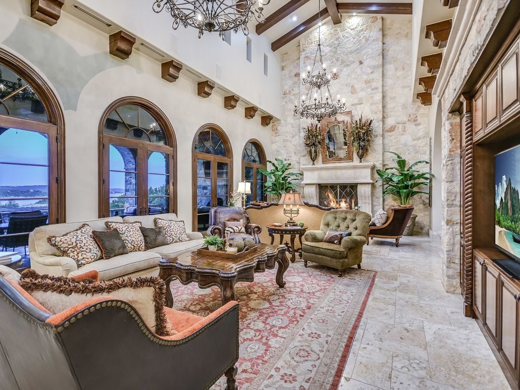 The Estate in Jonestown, a stunning estate constructed and situated at the end and hilltop area of The Peninsula on North Lake Shore Lake Travis is now available for sale. This home located at 16904 Regatta Cv, Jonestown, Texas
