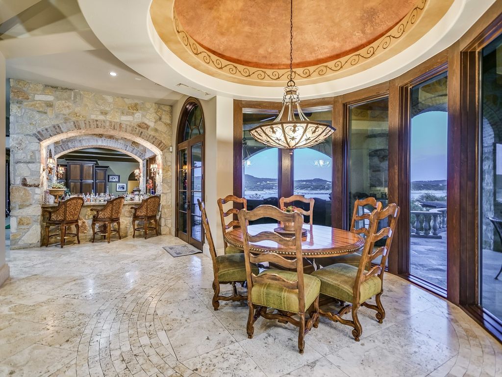 The Estate in Jonestown, a stunning estate constructed and situated at the end and hilltop area of The Peninsula on North Lake Shore Lake Travis is now available for sale. This home located at 16904 Regatta Cv, Jonestown, Texas