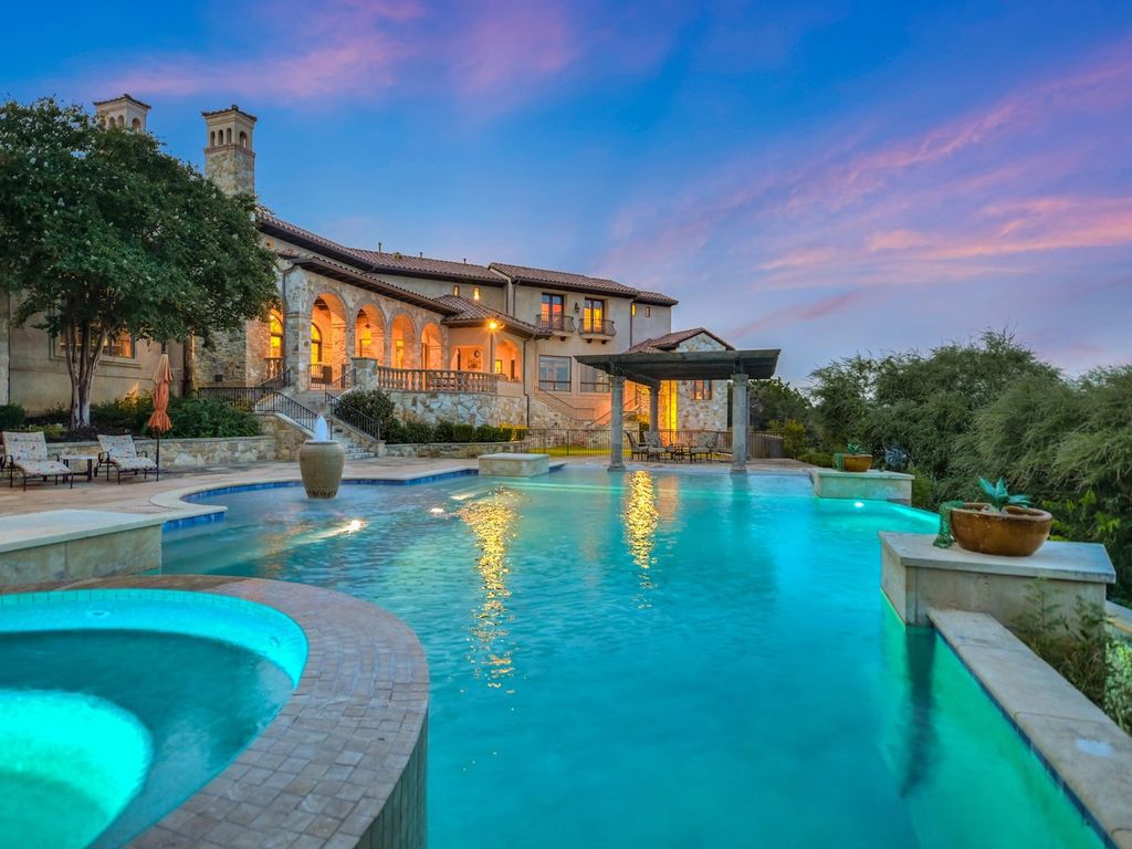 The Estate in Jonestown, a stunning estate constructed and situated at the end and hilltop area of The Peninsula on North Lake Shore Lake Travis is now available for sale. This home located at 16904 Regatta Cv, Jonestown, Texas