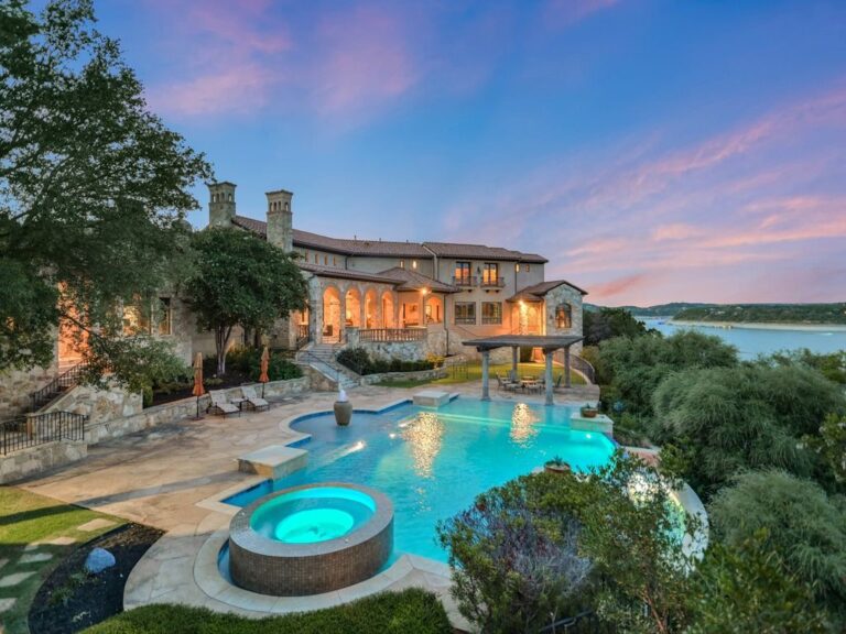 Asking $8,999,450, This Amazing Panoramic Views Estate in Jonestown offers Extreme High End Interior Finishes