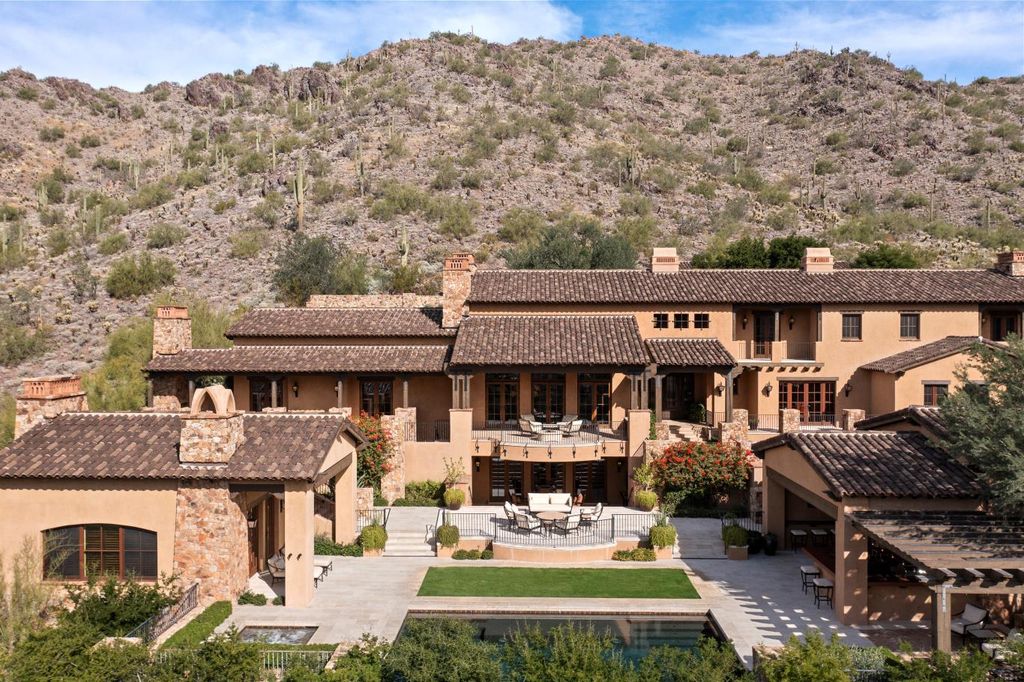 The Estate in Scottsdale, a mountainside sanctuary that offers both privacy and an organic connection to the Sonoran Desert built with the highest quality materials and workmanship is now available for sale. This home located at 10738 E Diamond Rim Dr, Scottsdale, Arizona