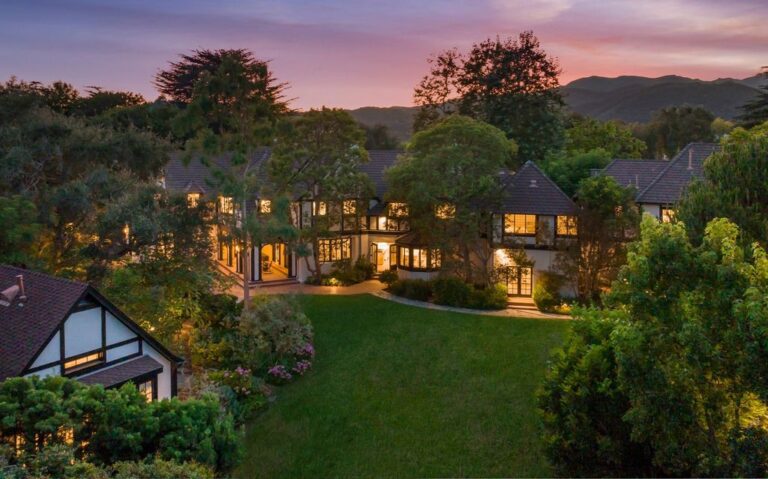 Asking for $35 Million, This Newly Renovated Estate in Pacific Palisades An Entertainer’s Floor Plan and Lush Landscaping