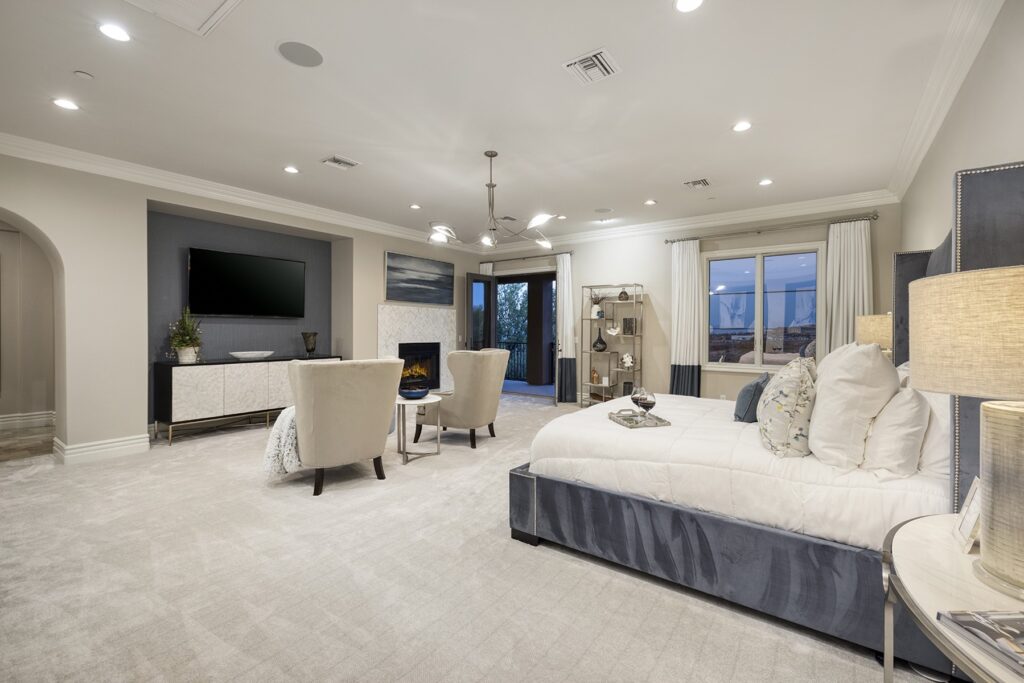 The Home in Henderson, a villa at Gated Marquis in Seven Hills with elegant upgrades and finishes offering sensational golf, mountain and city views is now available for sale. This home located at 1308 Villa Barolo Ave, Henderson, Nevada