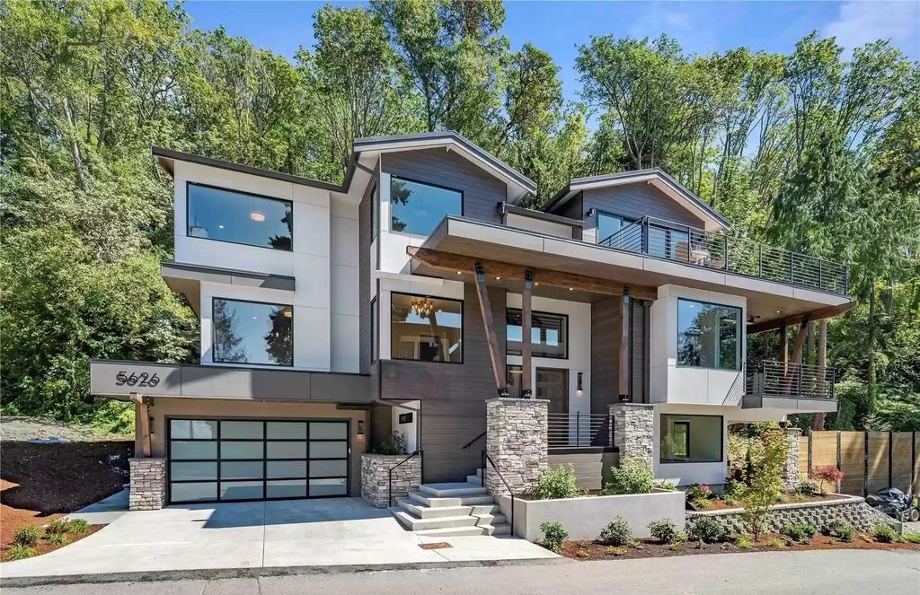 The Estate in Seattle is a luxurious home among 8 stunning homes above Beach Drive now available for sale. This home located at 5626 SW Beach Drive, Seattle, Washington; offering 05 bedrooms and 06 bathrooms with 4,674 square feet of living spaces.