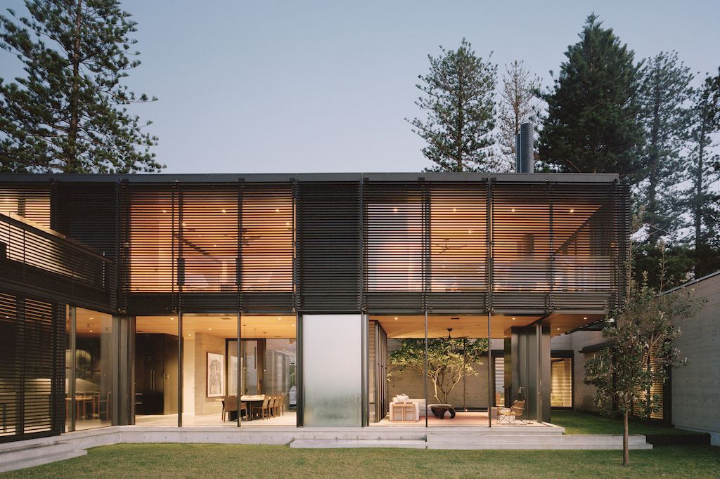 Bilgola Beach House Transforms with Operable Shutters by Olson Kundig