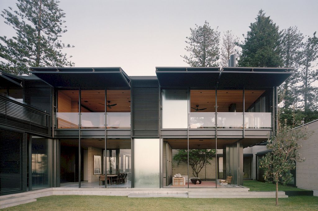 Bilgola Beach House Transforms with Operable Shutters by Olson Kundig