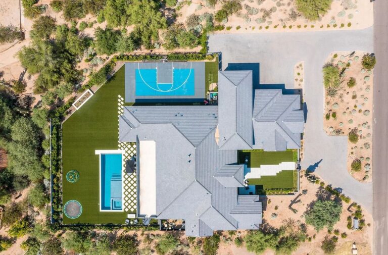 Breathtaking Custom Estate in The Heart of Scottsdale with Spectacular Resort Style Yard Comes to The Market with Asking Price $5 Million