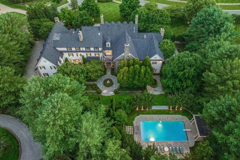 Classic American Colonial with Every Single Gracious and Tasteful Feature in Potomac Listed at $8.995M