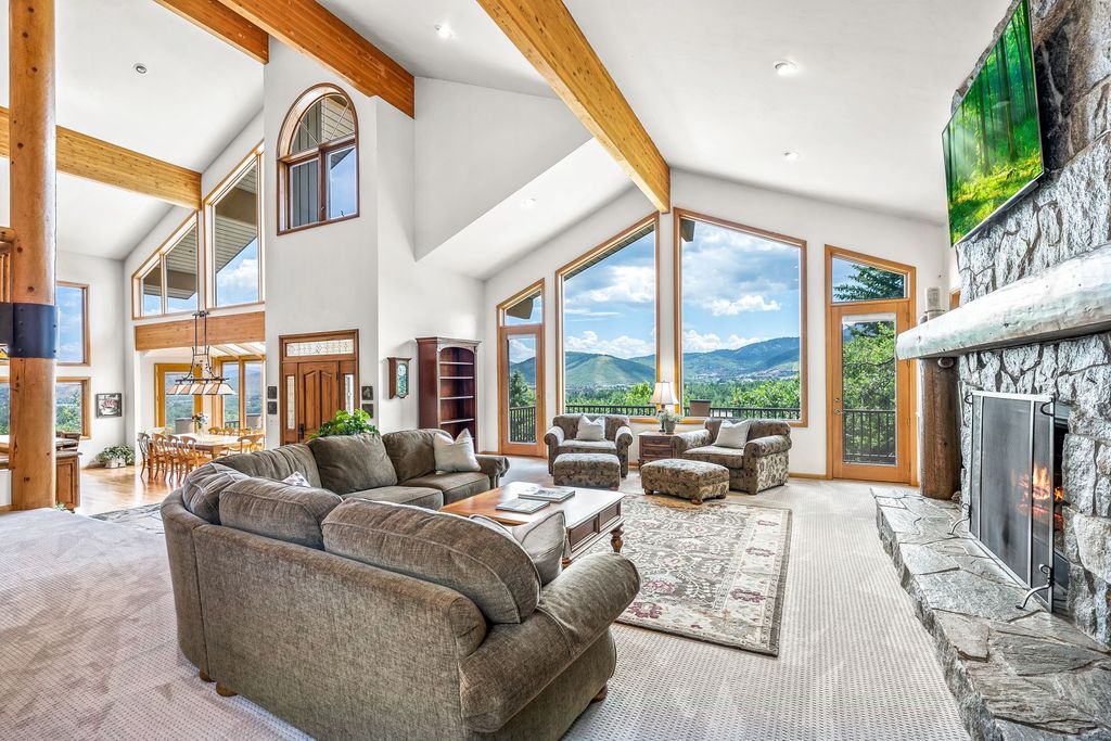 The Home in Park City, a custom and classic mountain contemporary estate surrounded by natural landscaping offering breathtaking, and expansive ski resort and Old Town views is now available for sale. This home located at 2437 Iron Canyon Dr, Park City, Utah