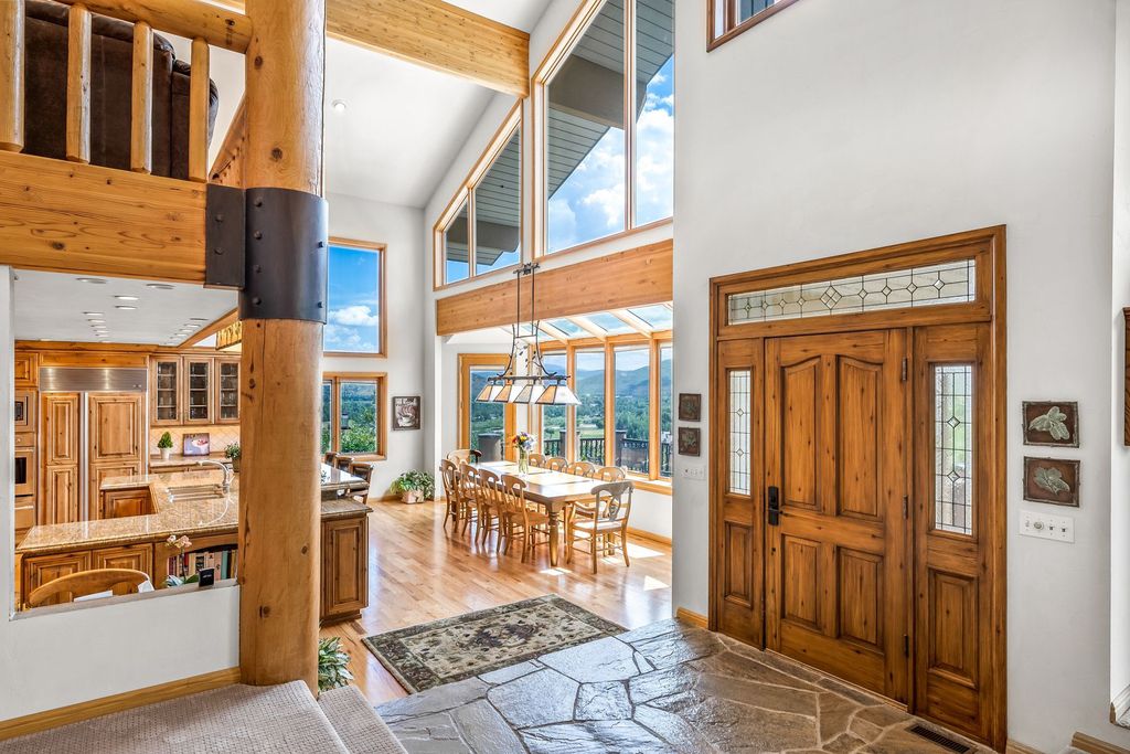 The Home in Park City, a custom and classic mountain contemporary estate surrounded by natural landscaping offering breathtaking, and expansive ski resort and Old Town views is now available for sale. This home located at 2437 Iron Canyon Dr, Park City, Utah