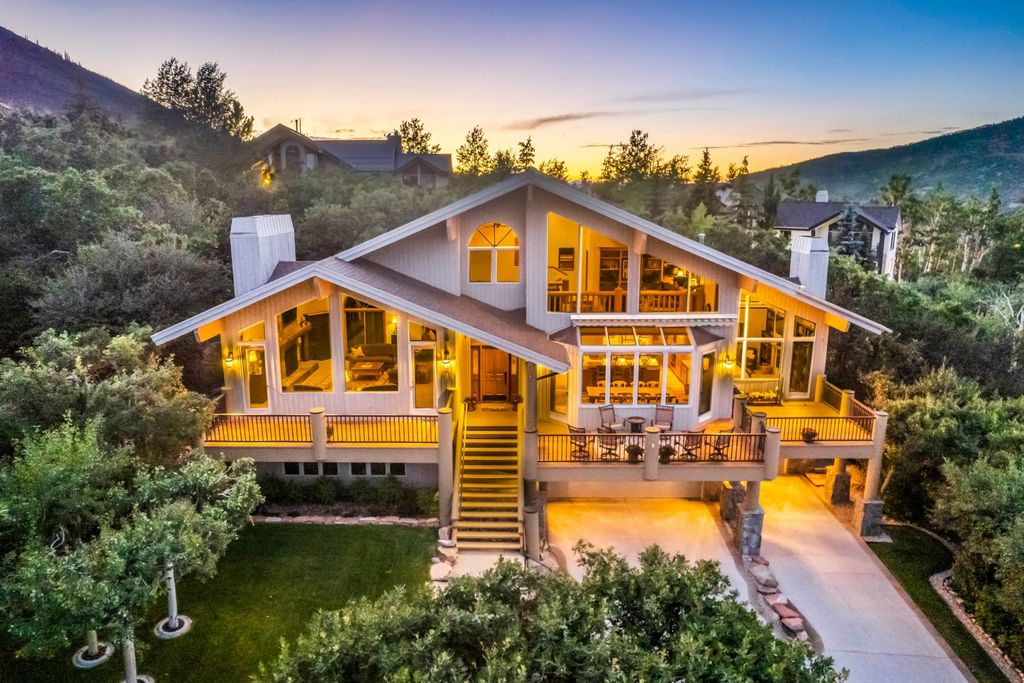 The Home in Park City, a custom and classic mountain contemporary estate surrounded by natural landscaping offering breathtaking, and expansive ski resort and Old Town views is now available for sale. This home located at 2437 Iron Canyon Dr, Park City, Utah