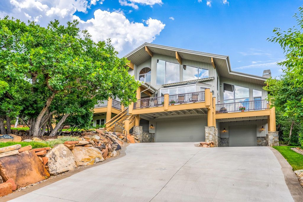 The Home in Park City, a custom and classic mountain contemporary estate surrounded by natural landscaping offering breathtaking, and expansive ski resort and Old Town views is now available for sale. This home located at 2437 Iron Canyon Dr, Park City, Utah