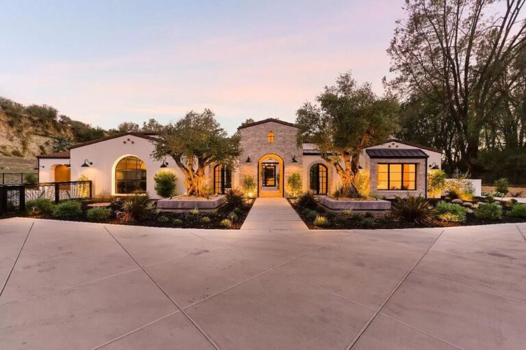 Custom Designed Modern Mediterranean Home in Loomis with A Resort Style