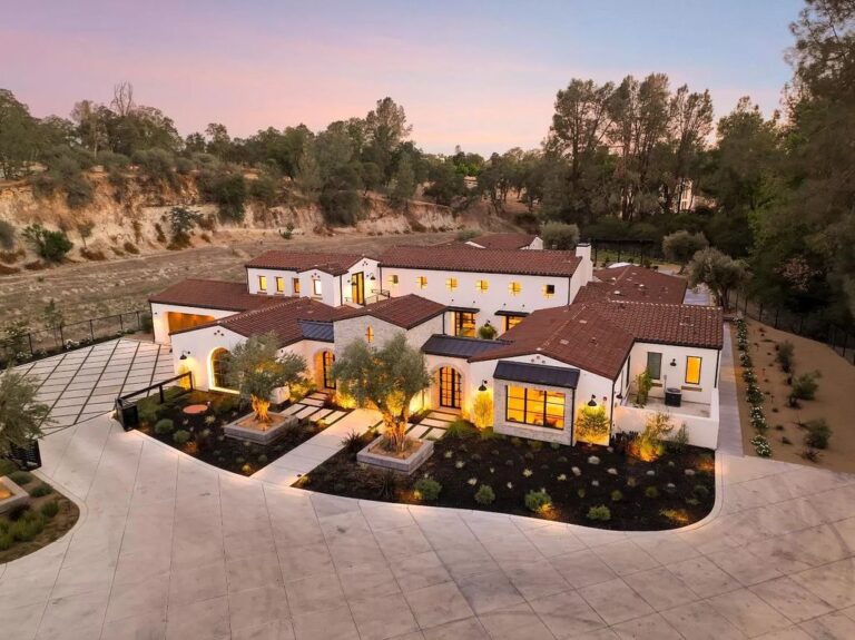 Custom Designed Modern Mediterranean Home in Loomis with A Resort Style Backyard Comes to The Market at $5.9 Million