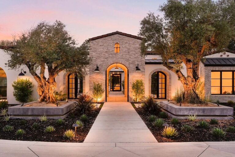 Custom Designed Modern Mediterranean Home in Loomis with A Resort Style