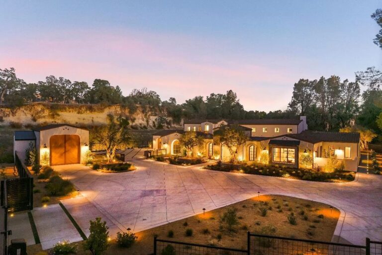 Custom Designed Modern Mediterranean Home in Loomis with A Resort Style
