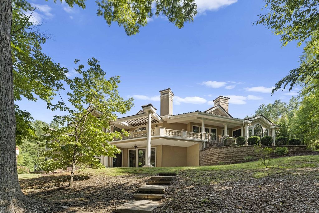 The Estate in Mooresville is a luxurious home impresses you with its beautiful and grand two-story foyer, double curved staircases and a two-story great room with large windows now available for sale. This home located at 114 Nautical Point Ct, Mooresville, North Carolina; offering 05 bedrooms and 07 bathrooms with 11,714 square feet of living spaces.