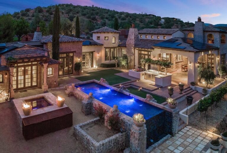Exclusive Eagle Mountain Ranch: Tuscan-Style Villa with Private Vineyard in Sedona for $16,500,000